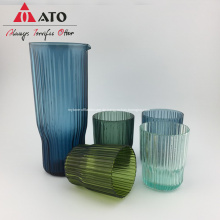 Buntes Dringking -Glassaftglaskrug Becher Set Set